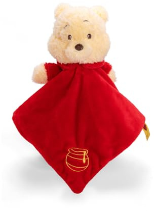 Disney Winnie Puuh Kopf mit Schmusetuch, aus 100 % recyceltem Material, Schmuse- & Einschlaftuch für Babys ab 0 Monaten, nachhaltig & weich