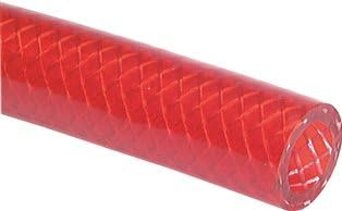 PVC-Gewebeschlauch 19 (3/4) x26mm, rot-transparent, Meterware Ausführung:Meterware