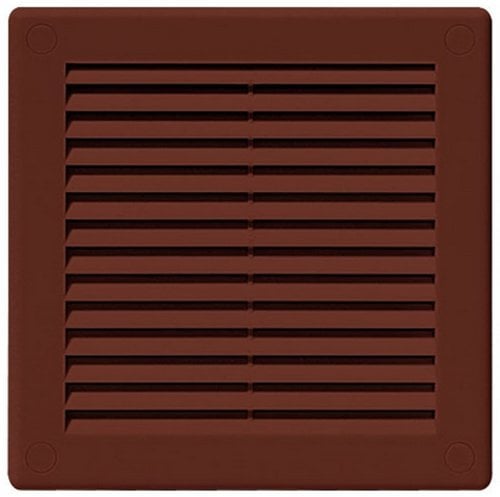 Lüftungsgitter Abschlussgitter Insektenschutz Abluft Zuluft Gitter Ventilator 250 x 250 mm TRU8 braun