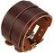 JewelryWe Schmuck Herren Armband, Breit Leder Armreif, Kunstleder, Braun, mit Geschenk Tüte