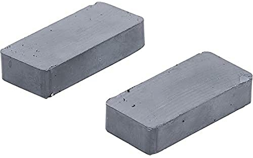 BGS Diy 79901 | Magnet-Satz | Keramik | 2-tlg. | 48 x 22 x 10 mm | rechteckige Magnete | für Werkbänke, Infotafeln und Notenständer | Beruf, Hobby, Küche, Schule