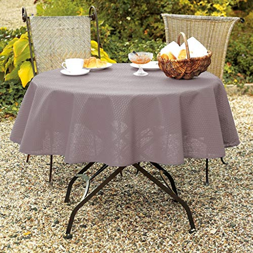 friedola Gartentischdecke Milano Halbrund, lilacgrey
