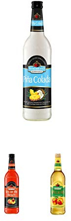 Nordbrand Pina Colada 15% 0,7 Liter + Nordbrand Sex on the Beach 15% 0,7 Liter + Nordhäuser Nordbrand Apfelkorn 0,70 Liter