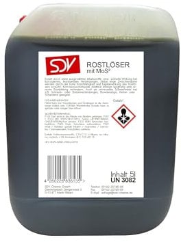 SDV Chemie Rostlöser 4X 5 Liter mit MoS² WD Kriechöl 40 Rost Löser 20l