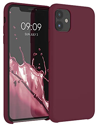 kwmobile Case Compatible with Apple iPhone 11 Case - TPU Silicone Phone Cover with Soft Finish - Rhubarb Red