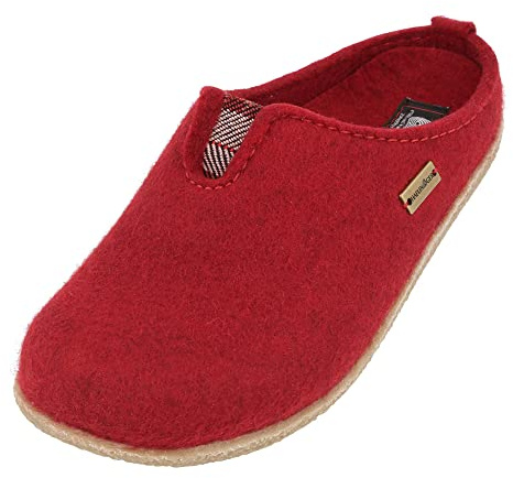 HAFLINGER Blizzard Visby Filzpantoffel Hausschuh Gummisohle