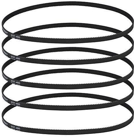 Antriebssynchronriemen, 5 PCS GT2-6-400MM 3D-Druckerzubehör Gummi geschlossener Zahnriemenring Industrielle Antriebszahnriemen