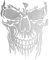 iSpchen Autoaufkleber Skull Aufkleber Halloween Totenkopf Schädel Aufkleber Selbstklebende Wasserdichte Motorhaube Aufkleber Auto Heckscheibe Dekoration Sticker