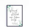Hand in Hand Poster personalisiert mit Namen und Datum A4 A3 A2 als Geschenke zur Hochzeit Hochzeitsgeschenk (Eukalyptus)