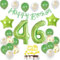 Grün 46. Geburtstag Dekoration für Frauen und Männer - Tortendeko, Party Deko, Geburtstagsdeko