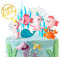 Morofme Sea Cake Toppers, 12 Stück Meer Geburtstag Kuchen Topper Cupcake Topper, Ozean Tiere Meer Kuchen Dekorationen für Kinder unter dem Meer Ozean Meer Welt Thema Geburtstag Baby Shower Party