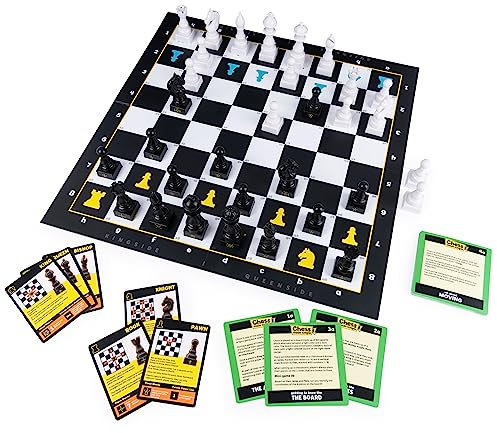 Spin Master Games, Chess Made Simple, Learn to Play Strategy Board Games for Beginners, Chess, 2 Players, for Kids Ages 8 & Up