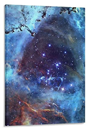 XXJDSK Druck Auf Leinwand Milky Way Rosetta Nebula Stardust Moderne Familien-Schlafzimmer-Dekor-Poster 60X90cm Kein Rahmen