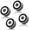 Tertullus 4 Sets Speaker Isolation Feet Aluminum Speaker Feet With Screws,Shockproof Stand Pad For Hifi Devices Amplifier Turntable Dac Recorder Cd (Silver, 40mm×20mm)