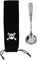Tissting Cuchara de café de Acero Inoxidable de 6,1 Pulgadas, Cuchara Redonda Plateada para cata de café, Espuma de Leche, Postre, Pastel, Cuchara de Helado con Bolsa de Almacenamiento Negra(Plata)
