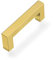 Drenky Möbelgriffe Gold, 5 Stück Schrankgriffe Lochabstand 64 mm, Türgriff Edelstahl Mit Schrauben für Schublade, Schrank, Möbel und Küche