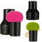 2 Pieces Makeup Sponge Makeup Blending Sponge Mushroom Powder Puff with Case and Handle for Foundation, Concealer and Powder