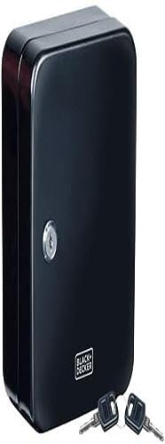 BLACK+DECKER Schlüsselschrank mit Schloss - 20 Haken - mit Aufhängematerial - Schwarz