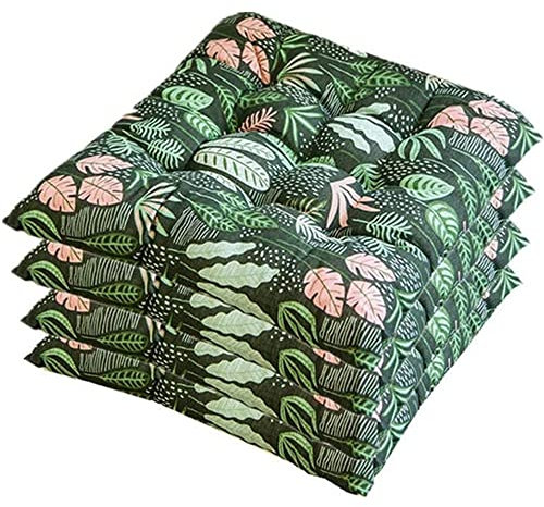 YGMXZL Coussin pour Chaise,galettes de Chaise 45x45,Coussins de Chaise de Jardin,Confortable et coloré pour l'intérieur et l'extérieur (Set de 4, S)
