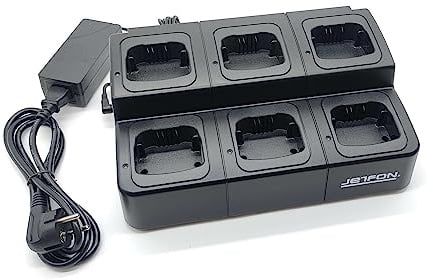 Jetfon Multi M-420 6-Fach Mehrfachladegerät Motorola XT420 XT460 CM420 | Funkgeräte und Akkus, Wandmontage möglich, inkl. Netzteil