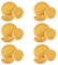 KASANOVA Servizio piatti 6 persone, servizio piatti 18 pezzi, set piatti moderni, piatti ceramica stoneware per microonde e forno, lavabili in lavastoviglie (Giallo)