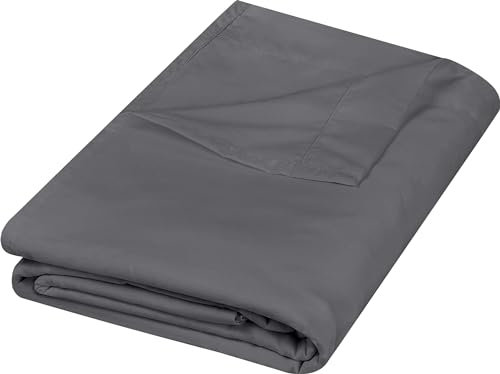 Utopia Bedding Bettlaken, Oberlaken, weich gebürstetes Mikrofasergewebe, kein Einlaufen, farbecht, pflegeleicht, nur 1 Bettlaken, Doppelbett-Größe, Grau (Grey)