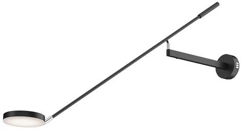 MAYTONI DECORATIVE LIGHTING Wandleuchte Fad schwarz aus Metall 3000K 6W LED- Stilvolle Beleuchtungslösung für Wohnzimmer, Schlafzimmer und Büro.