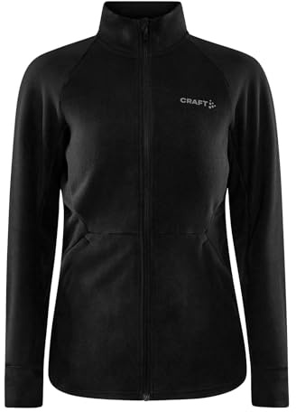 Craft Damen Funktionsjacke Fleecejacke ADV Fleece Midlayer, Farbe:Schwarz, Artikel:-999000 Black, Größe:2XL