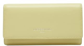 Liebeskind Berlin Damen Geldbörse Slam Leder: Groß, Viel Platz, RFID-Schutz, Olive Green