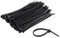 LEDSone Black Pack of 100 Cable Ties 5mm x 300mm, Nylon Zip Ties, Self-Locking Mechanism, for Home, Garden, Office and DIY