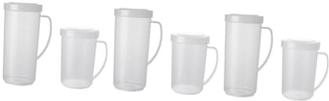 Alipis 6piezas Jarra Medidora De Leche De Plástico Con Para Microondas y Calentamiento De Bebidas