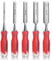 HAUTMEC 3 Piece Wood Chisel Set (6, 13, 19, 25 & 32mm) High Impact Drop-Forged CR-V Steel Bevel Edge Chisels with Portable Storage Bag for Carpentry & Joinery Work, HT0365