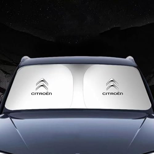Coche Parasol para Parabrisas Delantero para Citroen C4 Grand Picasso 2006-2010, Protector Solar Luna Delantera Plegable Protección UV Parasoles Cubierta Coche Accesorios