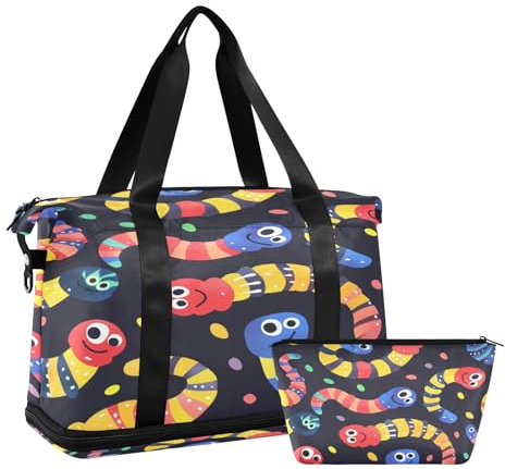 Caterpillar Reisetasche für Sport, wasserdicht, Wochenendtasche mit Fach, Raupe, Einheitsgröße, Reisetasche