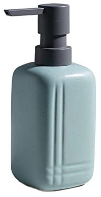 MYVVKIA Seifenspender, Handseifenspender, 300 ml, 450 ml, Seifenspender, Badezimmer-Shampoo-Flaschen, Zuhause, Hotel, Keramik-Nachfüllflasche, Leere Flasche für Haarspülung, manu