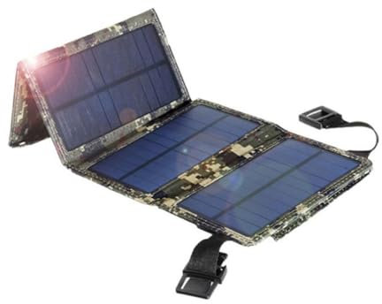 Artibetter Cargador De Panel Solar USB Portátil Plegable De Solar para Exteriores Herramienta De Carga De Energía Enchufe