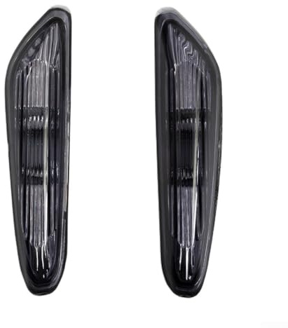 Oniissy 1 Paar Seitenmarkierungsleuchten für E46, E60, E61, E83, Blinker, Blinker, Markierungslinse, rechte Seitenmarkierungsleuchte, transparent, grau