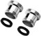 ZMDMAH 2 adaptadores de grifo M18 a M22, adaptador de rosca para rosca exterior M18 y M22, para lavabo, cocina, aireador, filtro de agua con junta de goma