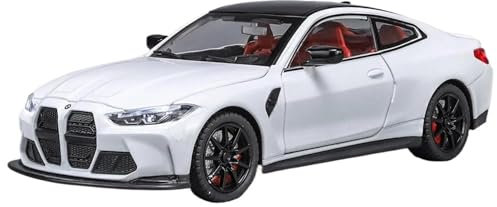 Druckgussfahrzeuge Motorfahrzeuge 1:24 Simulationsautomodell Aus Zinkdruckguss, Geeignet for Sammlung Und Ausstellung for BMW M4 G82 Fertiges Modellauto(White)