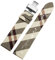 APVMFMKLTG Schnelle Demontage, kariertes Muster, Lederarmband, 12, 14, 16, 18, 20, 22 mm, Schwarzbraunes Armband, passend for BURBERRY Herren Damen Uhrenkette(Rice white silver B,14mm)