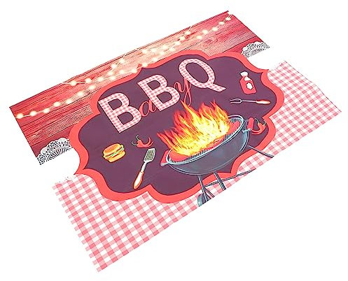 AKOOSY Fondo De Decoración De Barbacoa Para Fiesta Colgante Temática Decoración Interior y Exterior Para Celebraciones Atractivo y Creativo