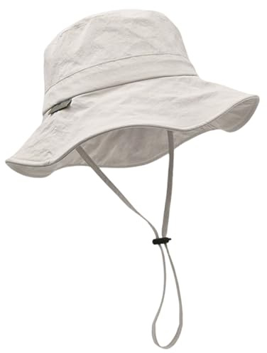 MUYAPAY Sonnenhut Damen UV-Schutz Regenhut Wasserdicht Schnelltrocknend | Fischerhut Herren Damen Faltbar Tragbar Anglerhut Wanderhut Bucket Hat Sommerhut für Strand Camping Picknick Wandern Reisen