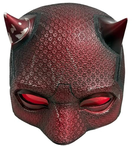 Next Level Cosplay Prop Replica Crimson Vigilante Broken Horns Resin Helmet
