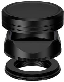 Tappo for paraluce quadrato, compatibile con obiettivi Fujifilm Fuji XF 23mm F2.8 R WR 27mm(Black)