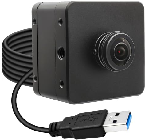Svpro 12MP USB 3.0 Camera, 1080p 230fps High-Speed Webcam with 204° (H) Fisheye Lens and Metal Housing, IMX577 HD UVC Camera for Computer Laptop