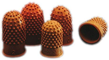 Rexel Thimblettes Size 00 – 17 Dark Orange (10 Pack)