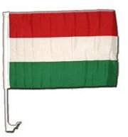 Flaggenfritze Autofahne Autoflagge Ungarn - 30 x 40 cm