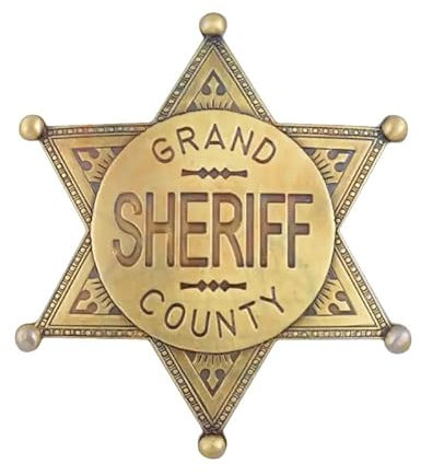 Denix shérif grand county cowboy western de couleur laiton