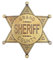 Denix Sheriff Stern Grand County - Messingfarbener Cowboy Western Anstecker 7cm