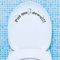WANDKINGS Toilettenaufkleber Put me down!!! 13 x 30 cm - Dunkelgrau - 35 Farben zur Wahl